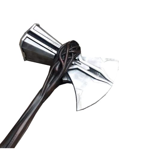 damdos Halloween Prop Cosplay Hammer Waffe 1:1 Größe PU Schaum Stormbreaker Thors Odinson Stormbreaker Axt Liebe und Thunders Hammer Sammler Cool Xmas Birthhdays Gifts (The 4th Axe)