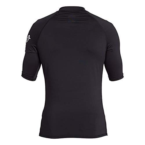 Quiksilver Mens All Time Short Sleeve Rashguard Upf 50 Sun Protection Surf Rash Guard Shirt, Black, Large Us #TOP1