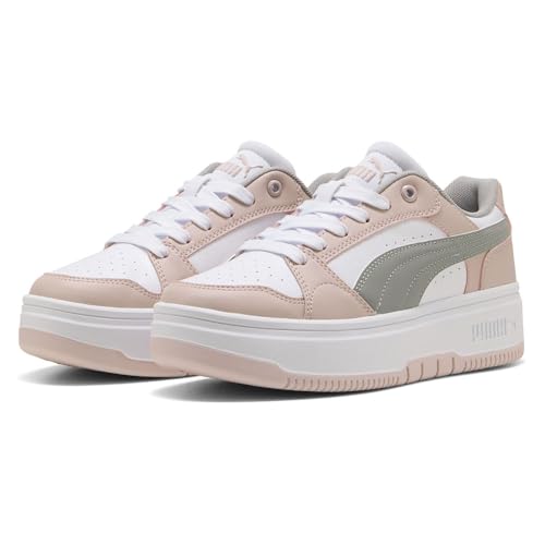 PUMA Rebound Low Trainers EU 41 baskets mode en similicuir blanc et noir
