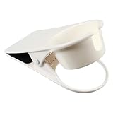 SOLUSTRE Soporte para Vasos de Escritorio Grande Color Claro Clip Lateral Reforzado, Abrazadera Multifuncional para Botellas y Tazas Asa, Organizador Compacto para Oficina y Hogar