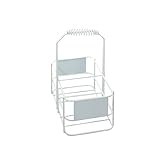 neoLab Stahldraht Flaschenkorb für 2 x 2,5 L Chemikalienflaschen, Weiß