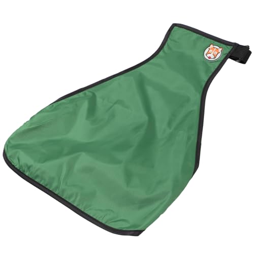 POPETPOP Pet Raincoat for Dogs and Puppies Adjustable Lightweight Belly Cover Green Dog Rain Gear for Outdoor Activities