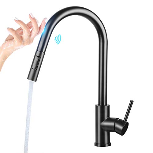 Wonder4 touch kitchen faucet with pull down sprayer, si…