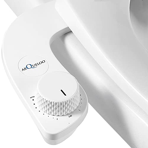 ARQUELOO Bidet Attachment for Toilet - Non-Electric Fresh Cold Water Sprayer - Retractable Self Cleaning Dual Nozzle - Posterior & Feminine Wash - Adjustable Water Pressure - Easy to Install (white) ARQUELOO Bidet Attachment for Toilet - Non-Electric Fresh Cold Water Sprayer - Retractable Self Cleaning Dual Nozzle - Posterior & Feminine Wash - Adjustable Water Pressure - Easy to Install (white)
