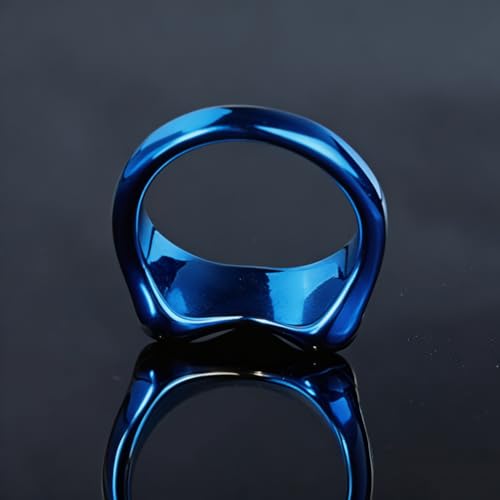 Image of PAMTIER Unisex Vintage Personalized Cute Big Eyes Frog Finger Ring | Stainless Steel, Lifelike Animal, Beneficial Insects