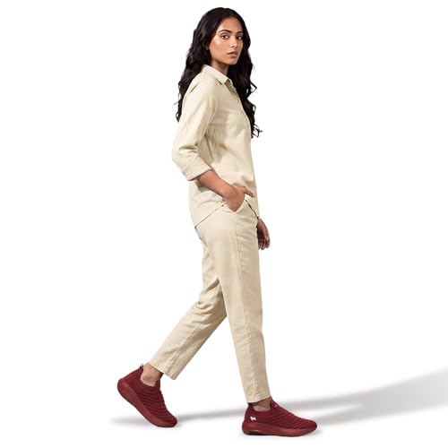 Image of Neeman's Begin Walk Glide Women's Walking Sneakers with CushyWalk Cushioning | Stretch Knit Breathable Upper, CloudSurge Foam Insole, Anti-Skid EVA Rubber Sole, Lace-Up Comfort Shoes
