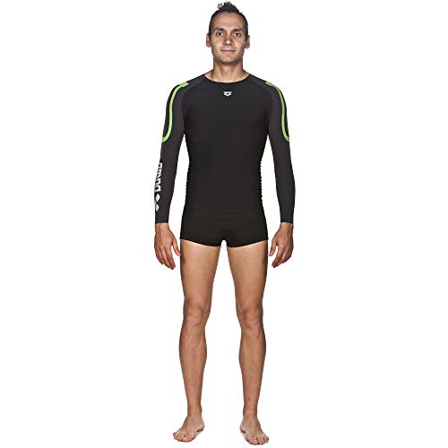 T-shirt de compression homme Arena Carbon pour running et fitness