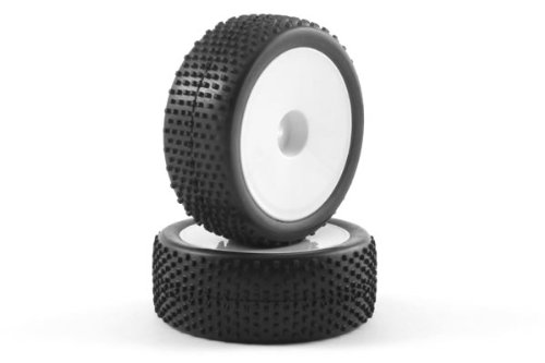 Fastrax 1/10th Mounted Buggy Tyres Lp 'Block' Front