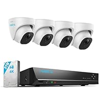 Reolink 4K Überwachungskamera Aussen Set, 4X 8MP PoE IP Kamera Überwachung mit Smarter Personenerkennung und Fahrzeugerkennung, 8CH 2TB HDD NVR für 24/7 Videoüberwachung, 30M Nachtsicht, RLK8-800D4