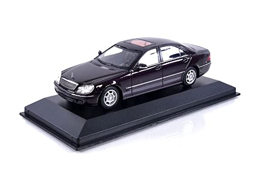 Maxichamps 1:43 Mercedes-Benz S-Class (W220) - 1998 - Dark Red Metallic