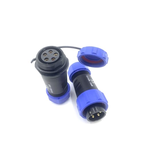 Connettore Aeronautico SP21 2 Poli IP68 - Impermeabile Per Lampade Esterne E Illuminazione - Foto 5