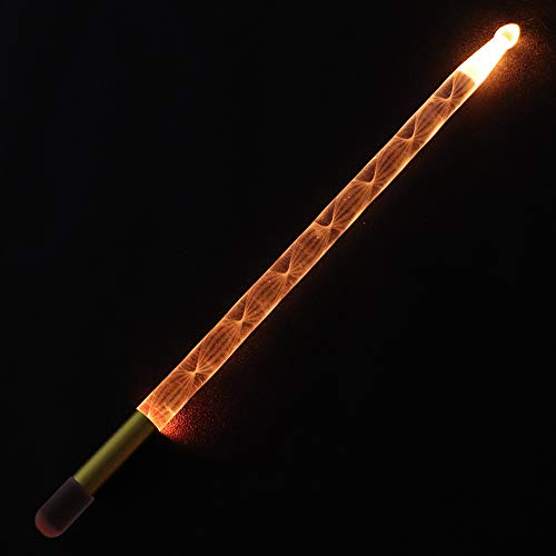 2 piezas de baquetas para batería con luces LED que se encienden con el movimiento, modelo 5A, ideales para eventos nocturnos a gran escala miniatura 2