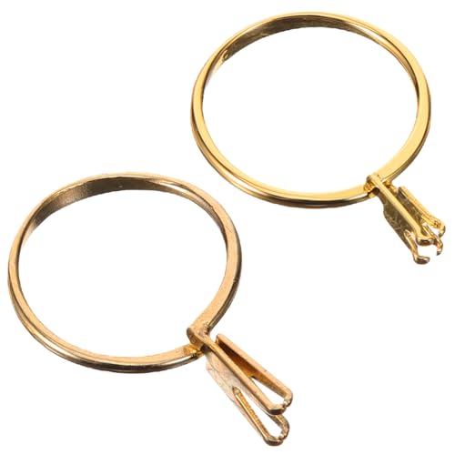 BEBEMOKO 2 herramientas de sujeción de anillos, soporte de anillos de piedra, herramienta de medición de anillos, llavero de diamante, medidor de joyas, palo, anillo dorado, cadena de mano, soporte