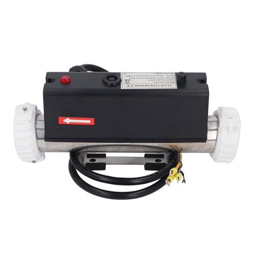 CFTGIW Calentador de la Piscina Termostato de Calentador de Eléctrico con Control de Temperatura Autoalefactor para Bañera de SPA Piscina Hardlied 3kw la Parada. la Bañera de Hidromasaje de (2KW)