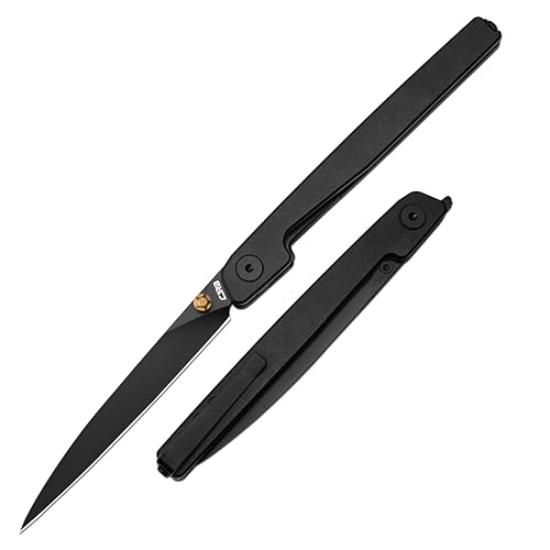 CJRB Lanky EDC Pocket Knife for Men 3.58 AR-RPM9 Steel Blade Utility Knife with Liner Lock Pocket Clip for Home Office Gifts Designed by Jake Diaz (J1965)