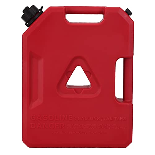 Vehpro Fuel Container, 7.5L/2 Gallon Plastic Gas Can Storage with Built-in Oil Pipe, Portable Fuels Transfer Tanks for Motorcycle SUV ATV and Most Cars