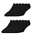 Produktbild ELBEO Herren Sneaker-Socken Freizeitsocken 906609 9 Paar, Farbe:Schwarz, Menge:9 Paar (3x 3er Pack), Größe:39-42, Artikel:-9500 schwarz