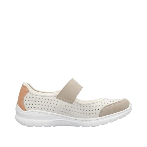 Image of Rieker L32B5 Nikita Slip-On Women's Shoes - Lightweight Mary Janes with Adjustable Strap and Premium Cushioning Footbed - Comfort and Support for All-Day Wear