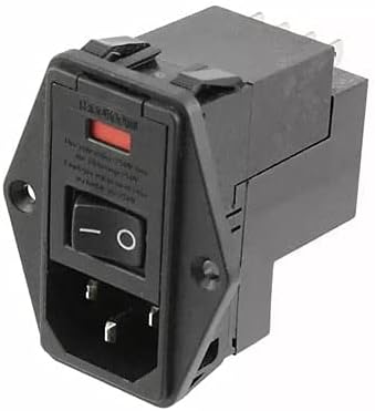 PE0S0DBX0, AC Power Entry Modules; 10A Dual Fuse Horizontal Mt, 8-6609955-8
