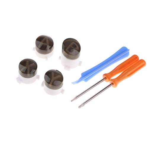 Preisvergleich Produktbild FLAMEER Aluminium ABXY Tasten Kugelknopf Ersatz für Xbox One Controller + Tools