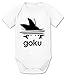 Tee Kiki Adi Goku Body Dragon de algodón orgánico Ball Son Proverbs Baby Romper para niños y niñas de 0 a 12, Größe2:62/2-3 Meses, Baby:Blanco