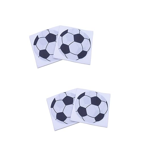 Toalha De Mesa Descartável De Futebol 200 Peças Toalha De Mesa Descartável Guardanapo De Papel Para