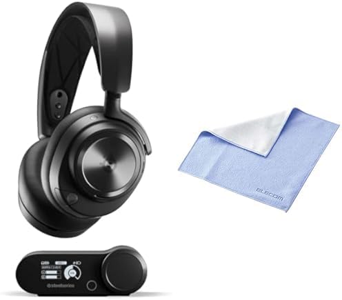 【公式セット品】SteelSeries ゲーミングヘッドセット ヘッドホンArctis Nova Pro Wireless P 軽量