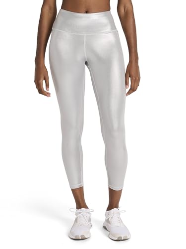 Reebok Womens Lux Chrome HR Tight Pant Slim Fit 26 Inseam Lightweight Poly Motion Interlock Fabric Moisture-Wicking Vector Chrome X-Large