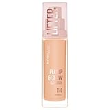 Maybelline New York Lifter Plump & Glow - Fond de Teint - Repulpe et Illumine Instantanément - Fini Uniforme, Lifté et Radieux - Teinte : 114 - 30 ml