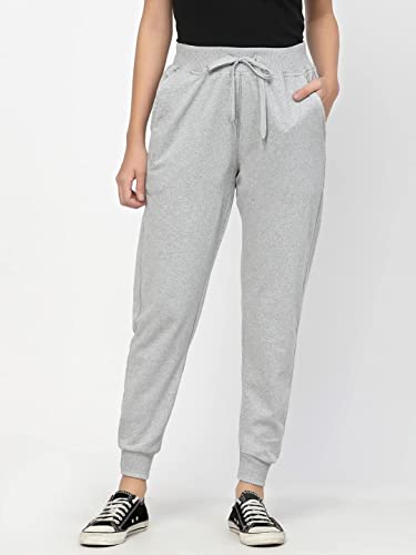 Image of UZARUS Women's Cotton Regular Fit Joggers Track Pants with 3 Pockets