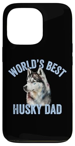 World's Best Husky Dad ���킢�����ʉ� �V�x���A���n�X�L�[�p�p �X�}�z�P�[�X iPhone 13 Pro �p