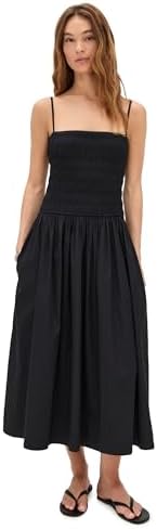 madewell smocked cotton poplin maxi dress Smocked Maxi Dress