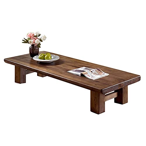 Mesa cafe de madera maciza nogal rectangular de diseño creativo para mesa baja de salon 2