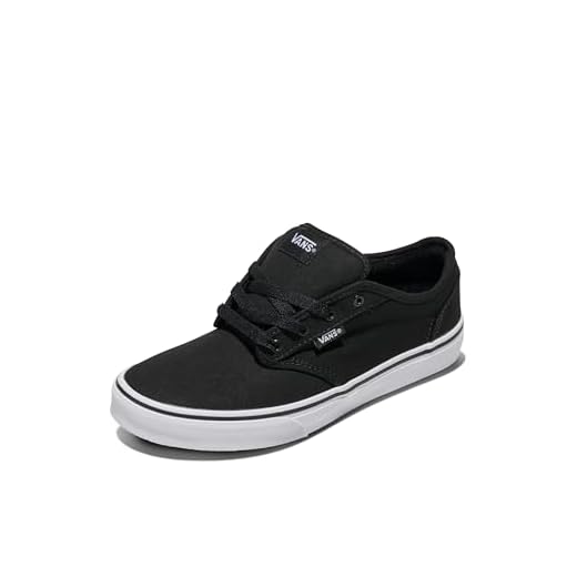 Vans , Sneakers Basses Mixte Enfant, Noir (Canvas Black/White)