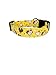 Yellow and Red Chicken Dog Collar with Buckle - Made in the USA - Handmade by Collars by Design (Medium)