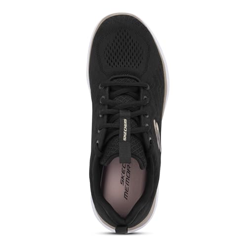 Image of Skechers Womens Summits Black Gold Casual Slip On Shoe