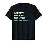 First Name Shirt | ANDREW - The Man Myth Blessed Christian T-Shirt