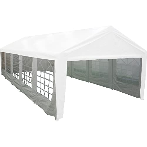 Seitenteile weiß zu Event Pavillon 4x10 Meter, Bezug aus Polyethylen, 140g/m² in weiß, 4 Stück