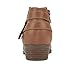 Soda SWEETEN-2 ~ Little Kids/Girls/Childrens Fashion Closed Toe Multi Strap Ankle Bootie Block Heel (Cognac Pu, numeric_4)