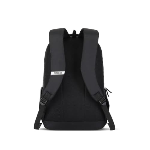 Image of American Tourister Valex Neo Style 01 Laptop Backpack | Spacious Bag for Men & Women | 17 inch Laptop Compartment | 3.5 Compartments | Stylish Everyday Backpack | Jet Black | 1 Year Global Warranty