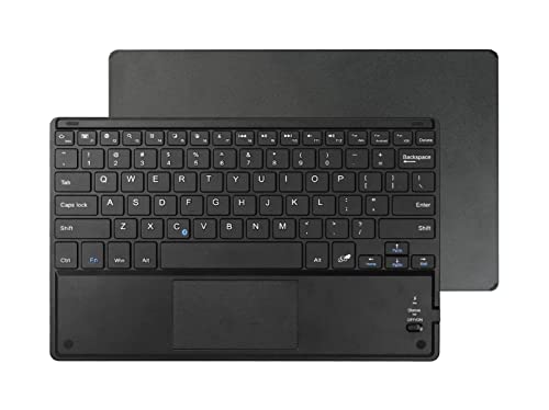 HAODEE ProのMicrosoft Surfaceのタッチパッド付きSlim Bluetoothワイヤレスキーボード11インチユニバーサルキーボードAndroid Windows iOSMac携帯電話 (Color : Black)