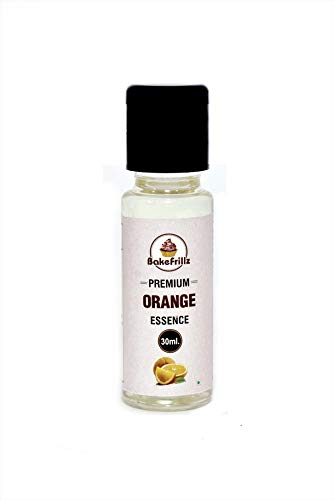 Image of Bakefrillz Food Flavour Essence for Cake Baking, Ice creams, puddings, cookies, essence for cake making, 30 ml (Orange)