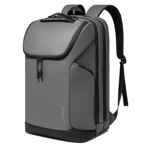 Image of FUTURE AESTHETICS Business Commute Backpack for Men and Women, Waterproof 15.6 Inch Laptop Backpack, Durable Flight-Approved Travel Backpack for Work /College,Grey