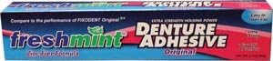 New World Imports DA24 Freshmint Extra Strength Denture Adhesive, Freshmint, 2.4 oz, Zinc-Free Formulation (Pack of 12)