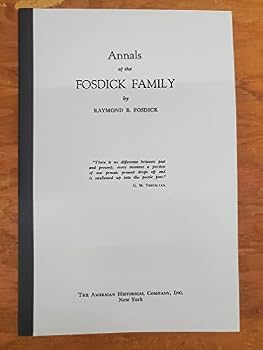 Paperback Annals of the Fosdick family. Book