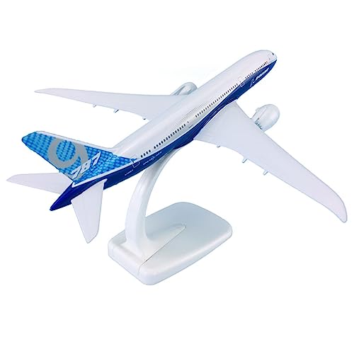 Aviones Boeing B787-9 de colección réplica de metal fundido a presión a escala 1:300 de 18 cm