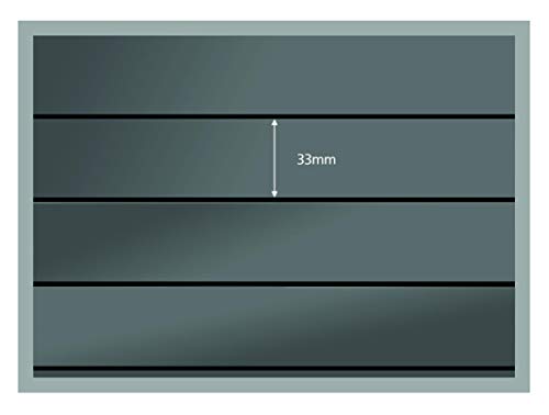 Steckkarten PRINZ SYSTEM 4 bandes 210 x 148 mm fiches philatéliques noires 50 unités