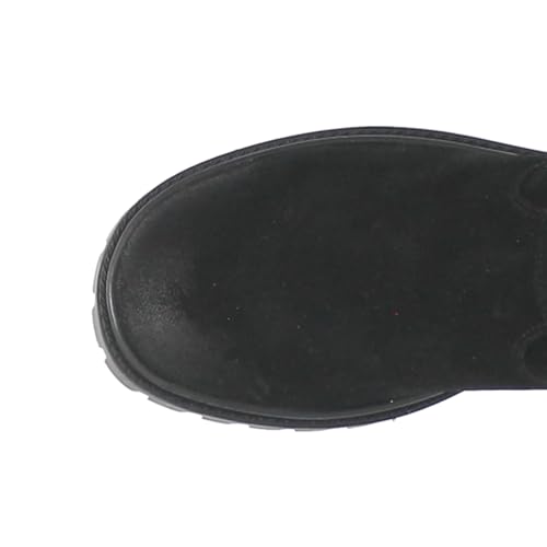 Dingo Mens Road Trip Round Toe Motorcycle Casual Boots Ankle - Black4