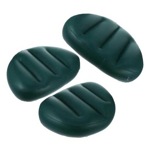 BESPORTBLE Lightweight Inflatable Boat Seat Cushion 3pcs Set Comfortable PVC Pad Universal Boat Accessory for Water Sports