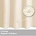 Barossa Design Beige Shower Curtain Liner - Premium PEVA, BPA & PVC Free, No Chemical Smell, Lightweight Standard Size Shower Curtain with 3 Magnets, Metal Grommets - Beige